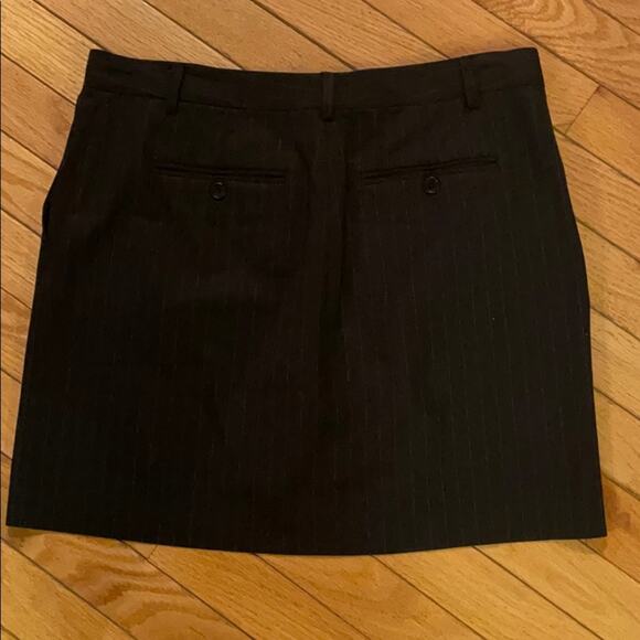 Theory wool striped skirt black size 10 - Picture 7 of 7